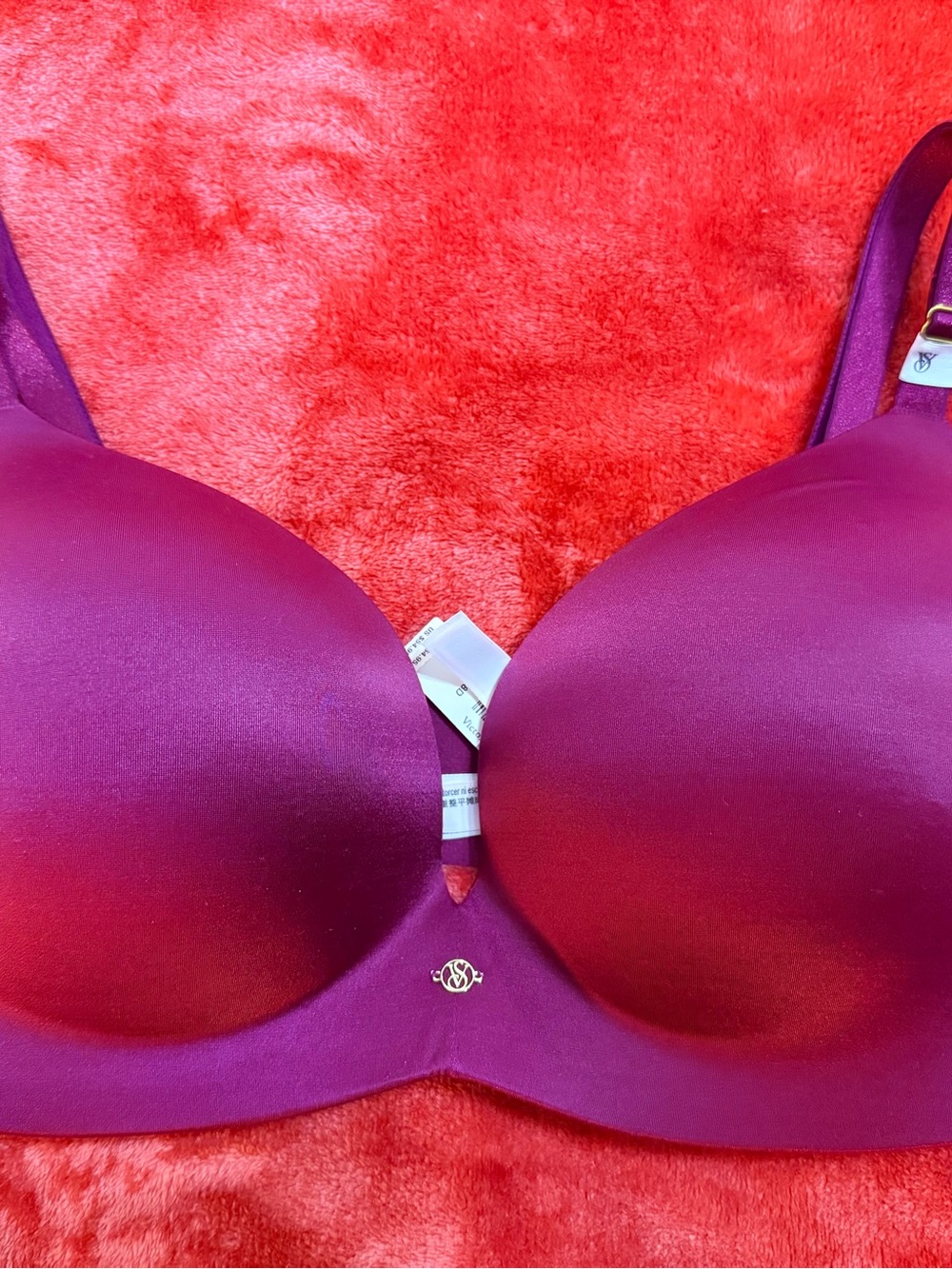 NWT Victoria's Secret Plum/Purple So Obsessed No Wire Push Up 38D T-Shirt Bra